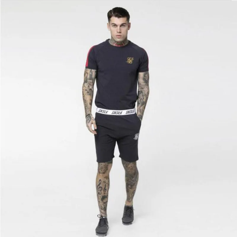 2020 Summer New Tide Brand Men's Shorts Sik Silk Embroidery High-Quality Cotton Street Fashion Casual Sports Five-Point | Мужская