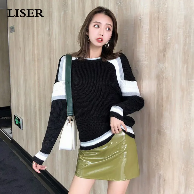 Sweater Women Tops Knitted Sweater Korean Clothes 2019 Autumn Winter
Clothes Women Pullover Sweater Vintage Top Women