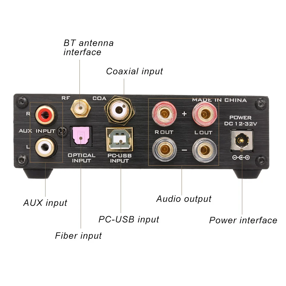 D802C PRO Audio Power Amplifier Wireless Bluetooth 4.2 APTX NFC USB /AUX/Optical/Coaxial Digital Audio Amplifier 24Bit 192Khz D802C PRO Audio Power Amplifier Wireless Bluetooth 4.2 APTX NFC USB /AUX/Optical/Coaxial Digital Audio Amplifier 24Bit 192Khz