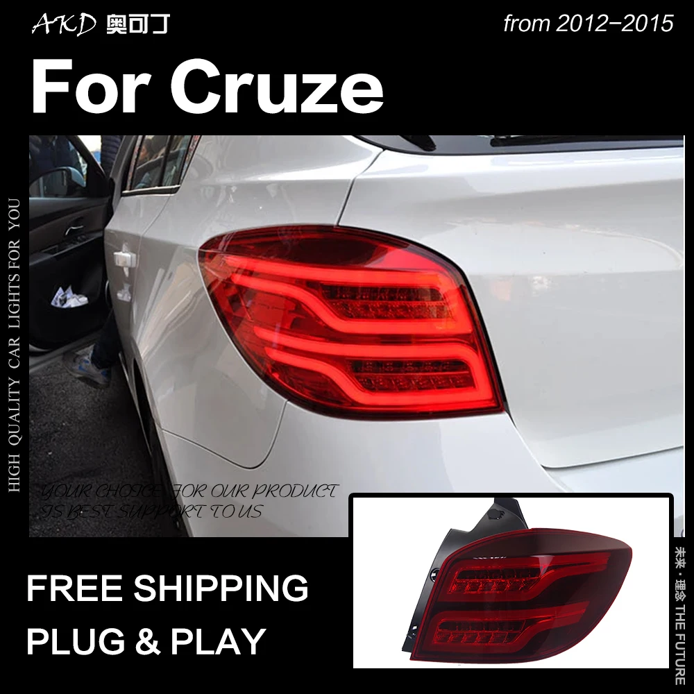 AKD автомобильный Стайлинг для Chevrolet Cruze светодиодный задний фонарь 2012- Cruze хэтчбек светодиодный задние фары DRL задний фонарь авто аксессуары