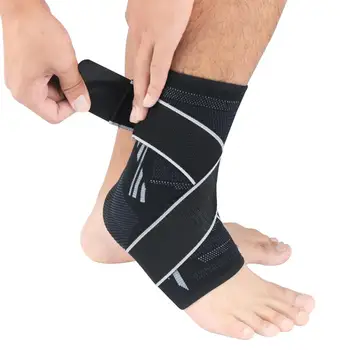 Elastische Siliconen Compressie Voeten Ondersteuning 1 Pc Sport Ankle Brace Protector Wrap Bandage Bescherming Voor Outdoor Sport Fitness