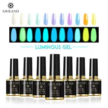 Saviland флуоресцентный Гель-лак неоновый светится в темноте светильник Гель-лак для ногтей 19 светящийся цвет изменение в ночной гель-лаковый клей