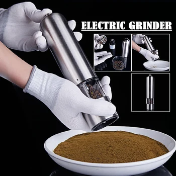 

2 In 1 Electric Automatic Salt Mill Pepper Grinder Home Kitchen Tools Electric Spice Salt Pepper Grinder Mill Muller