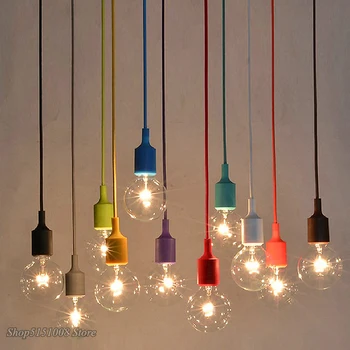 

Modern Small Pendant Light Creative Personality Loft Nordic Restaurant Light Bar Lamp Single Head Edison Light Bulb Pendant Lamp