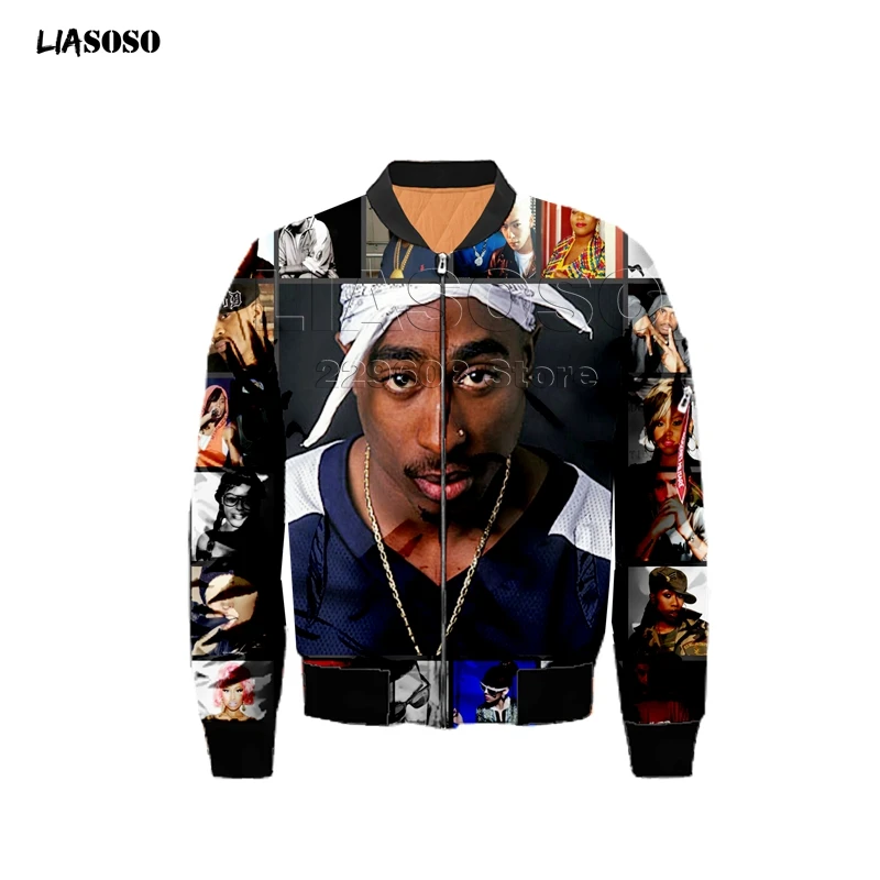 22 Мужская куртка с 3D-принтом раппер, женская модная футболка с рисунком 2pac Tupac/Biggie Smells, Harajuku, футболки, homme, куртка для полета - Цвет: 22