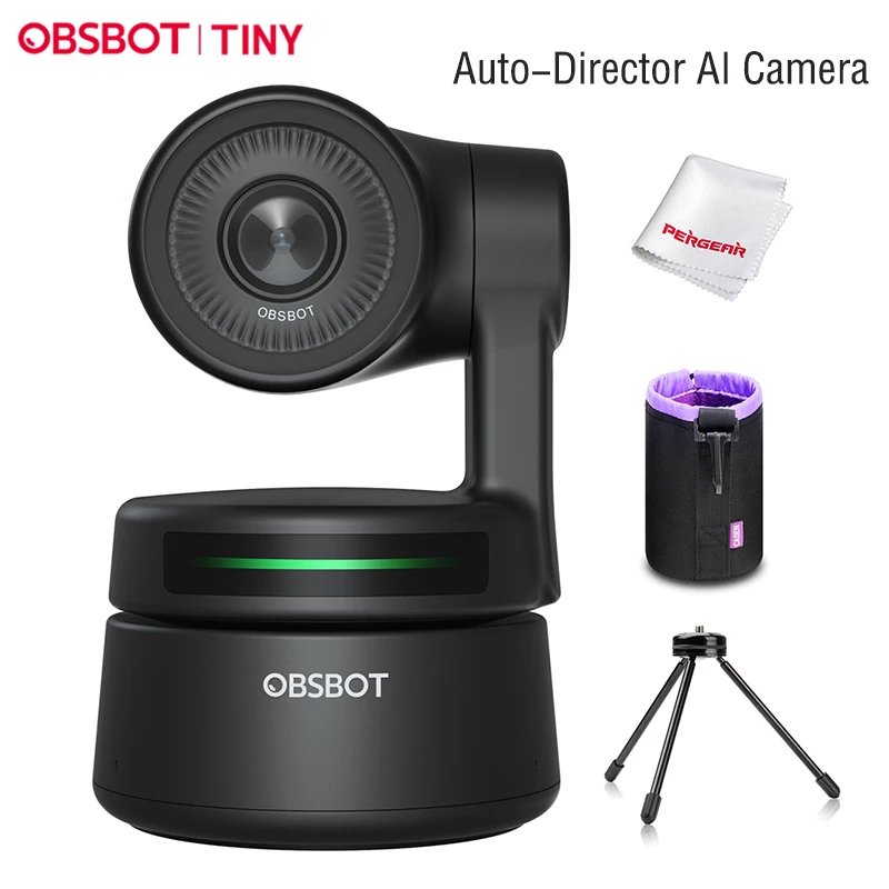 Obsbot Tiny Ai-powered Ptz Webcam 1080p Hd Auto-frame For Video Chat Online  Meeting Online Class Live Stremsing - 360° Video Camera - AliExpress