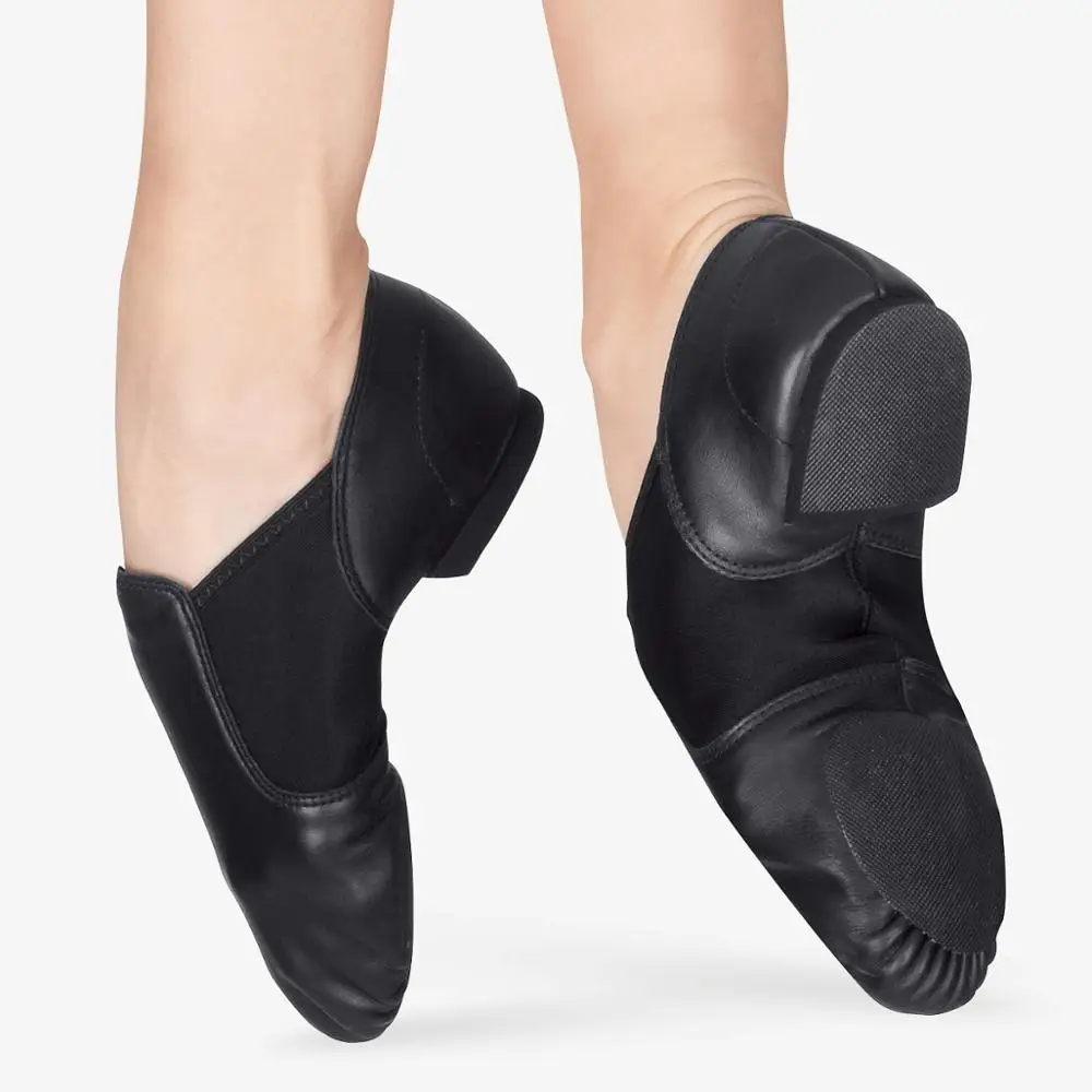 legación sí mismo alimentar Zapatos de Jazz para mujer y hombre, calzado de baile de cuero genuino,  botas de Jazz elásticas de neopreno, zapatillas de baile sin cordones para  gimnasia - AliExpress