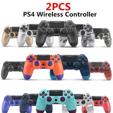 2PCS PS4 Controller Wireless Bluetooth Dual Vibration Gamepad Joystick For PS3 PC Desktop Computer Laptop iPad Mobile Phone