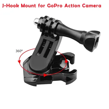 

New For DJI OSMO ACTION 360 Degree Rotate Quick Release Buckle Vertical Surface J-Hook Mount for GoPro Action Camera