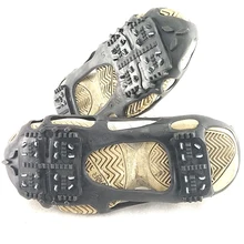 Унисекс 24 зубья накладка против скольжения на льду Нескользящие шпильки снежные грязевые шипованные кошки обувь захват для женщин и мужчин скалолазание