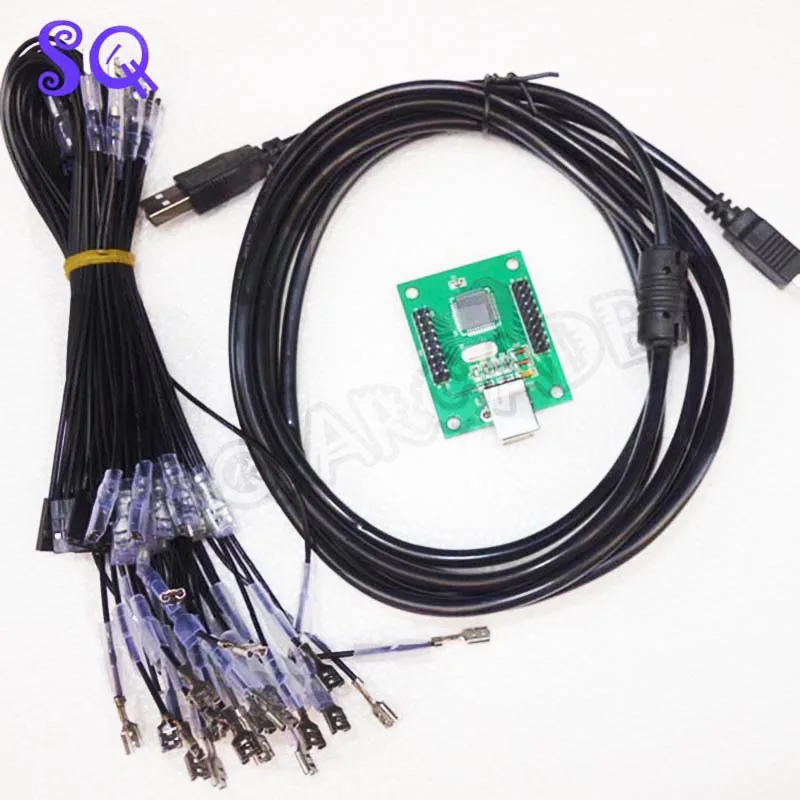 2 игровых USB-контроллера Jamma Arcade работает на ПК PS3 Linux и MAC-аркадные детали 25% скидка |