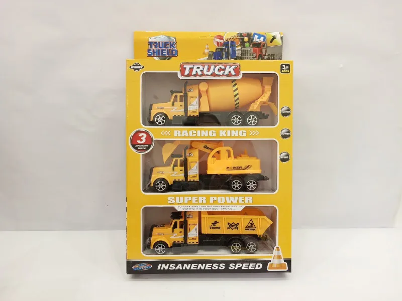 

Square Stall Hot Selling Model Inertia Engineering Vehicle CHILDREN'S Toy Excavator Mixer Truck Toy Car