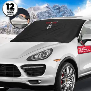 

Car Front Windshield Sunshield Windshield Snow Cover and Sunshade for Most Weather Winter and Summer for Most Cars