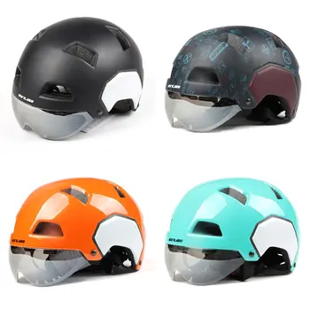 

V3 Motorcycle Helmet With Lens 55-61Cm Fashion Style Half-Covered Bike Helmet Solid Safety Equipments Sports Accessories