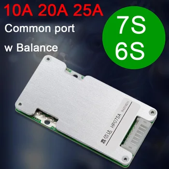 

7S 6S 24V Li-ion Lithium Battery Protection Board Balance Solar Energy 18650 Lipo 7 6 CELL BMS PCB 10A 20A 25A for JBD ebikE