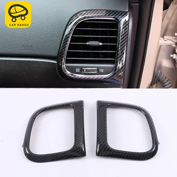 

CARMANGO For Jeep Grand Cherokee 2017 Auto Car Front vent frame trim cover Interior Accessories
