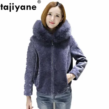 

Real Fur Coat Fox Fur Hooded Double-faced Fur Wool Jacket Winter Coat Women Clothes 2018 Sheep Shearling Fur Korean Coats ZT656