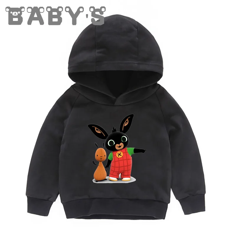 Детские толстовки с капюшоном; Детские свитера с рисунком кролика и кролика; пуловер для малышей; топы для девочек и мальчиков; Милая одежда; KMT5169