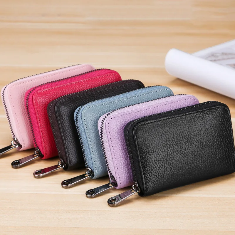Women Cardholder Porte Carte PU Leather Unisex Business Card Holder Wallet Bank Credit Case ID Holders |