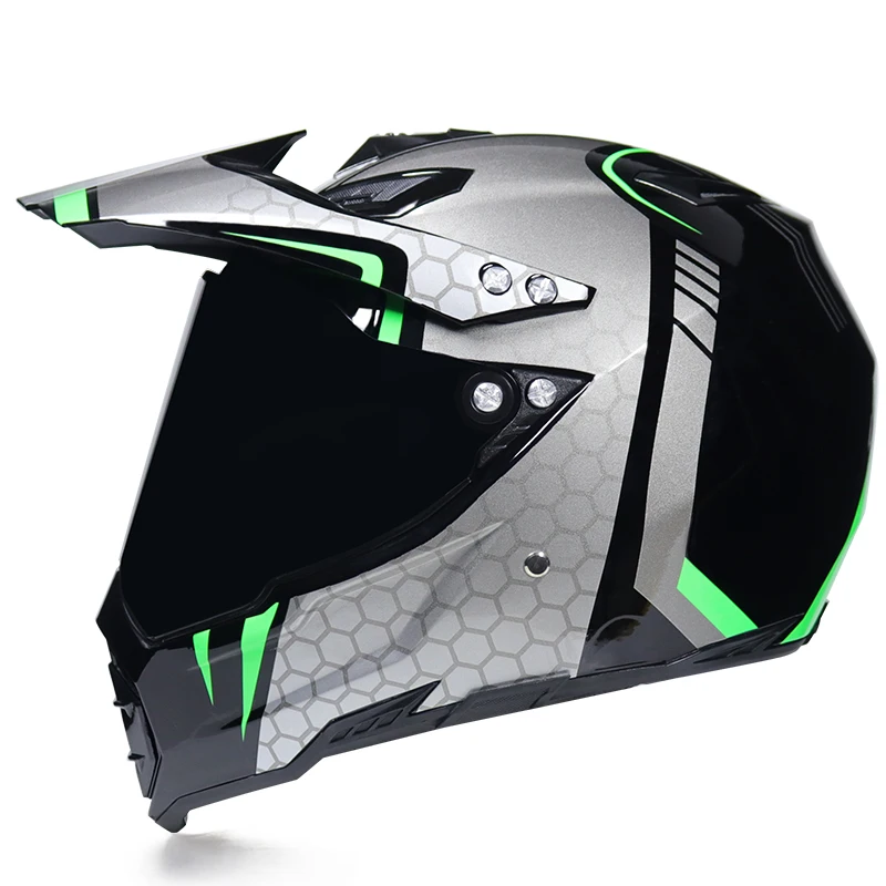 Motocicleta Moto Cross Casco Casque Capacete мотоциклетный шлем внедорожный шлем для мотокросса s m l xl - Цвет: b3a