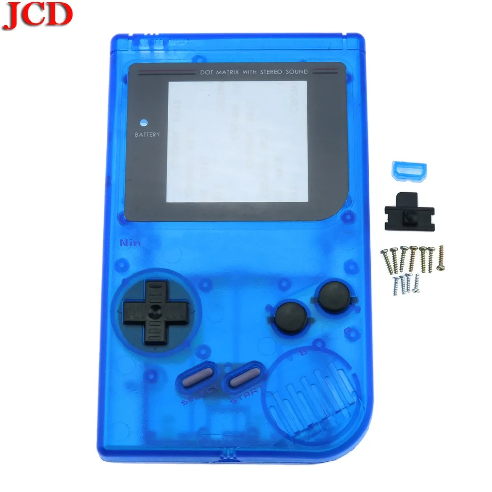 JCD прозрачный для Gameboy Классический OEM полный корпус оболочка чехол для nintendo Замена Полный Комплект Корпус для GB DMG GBO