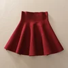 2022 Spring Autumn New Women Skirt Knitting Woolen Midi Skirt Ladies High Waist Casual Pleated Elastic Flared Skirts Womens ► Photo 1/6