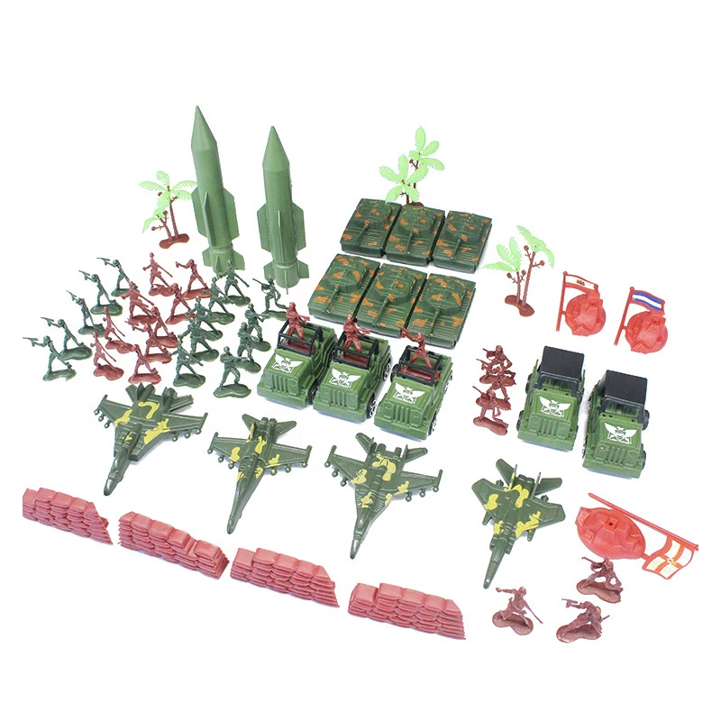

307pcs 4-9cm high Soldier Model Military sandbox game Plastic Toy Soldier Army Men Figures For Children's toy dolls gift