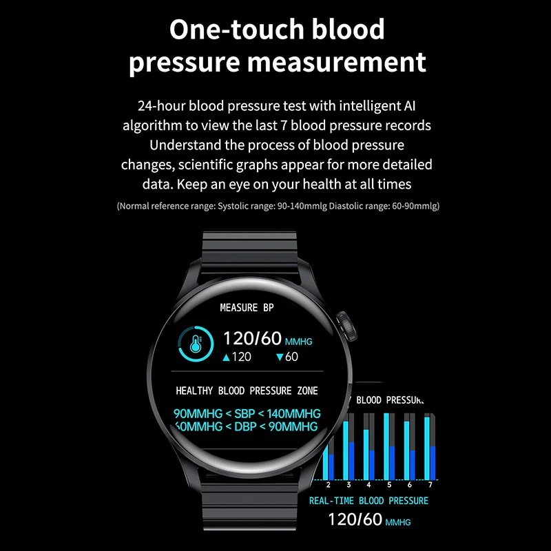 para Xiaomi Huawei Apple Telefone Reloj Inteligente Hombre Smartver Homem Ip68 Ecg Ppg 390*390 2022 Relógio Android Ios - Image 3