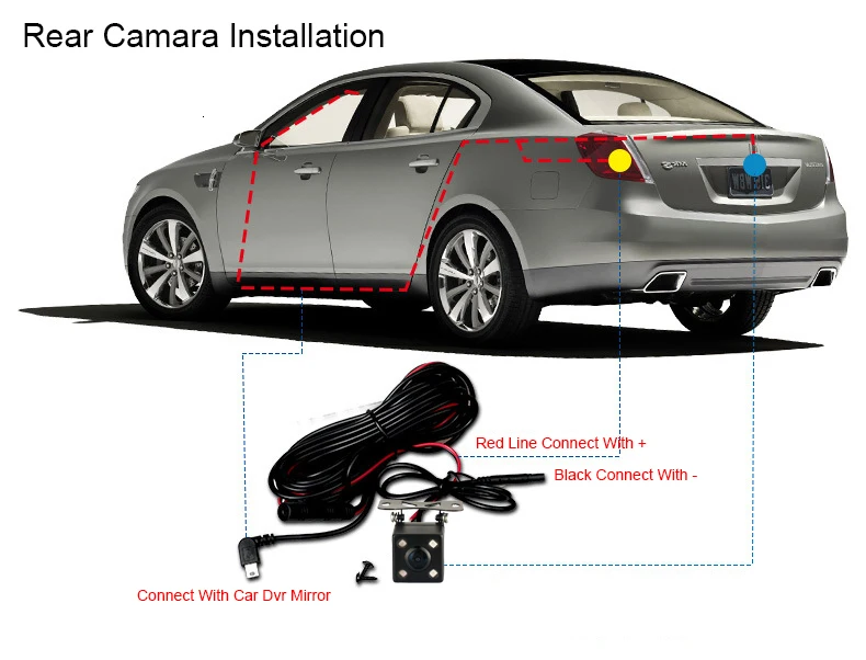 4.3 Inch Car DVR Camera Full HD 1080P Rearview Mirror Digital Video Recorder Dual Lens cam Auto Registrator