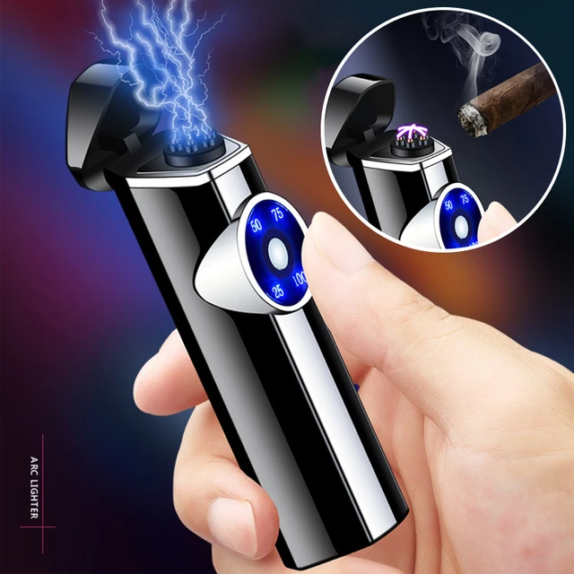 Windpriof-mechero eléctrico Triple con efecto de arco Plasma6, antorcha de  arco iris, sin llama, recargable, Encendedor eléctrico - AliExpress