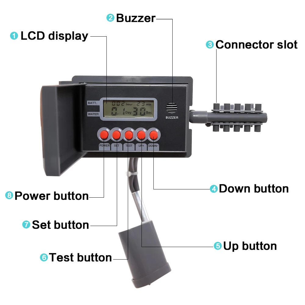 Goede Tuin DIY Bevloeiing Thuis Druppelirrigatie Pomp Controller Indoor Gebruikt voor Planten, Bonsia #22018 grijs