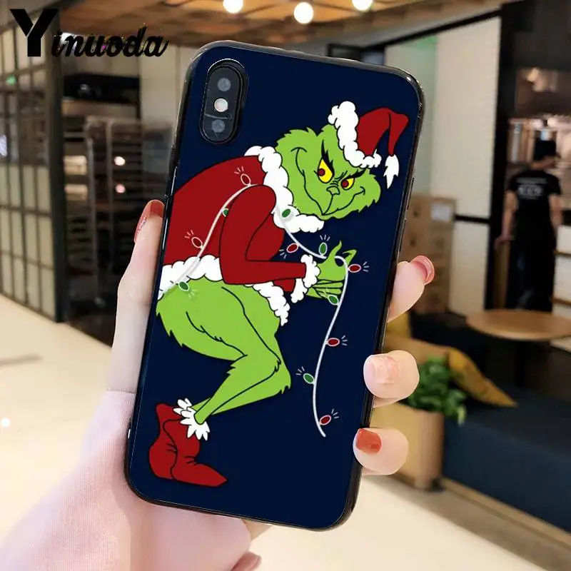 A15 Yinuoda Grinch Chrustma TPU Мягкий силиконовый чехол для телефона чехол для iPhone 8 7 6 6S Plus X XS MAX 5 5S SE XR мобильных телефонов - Цвет: A15