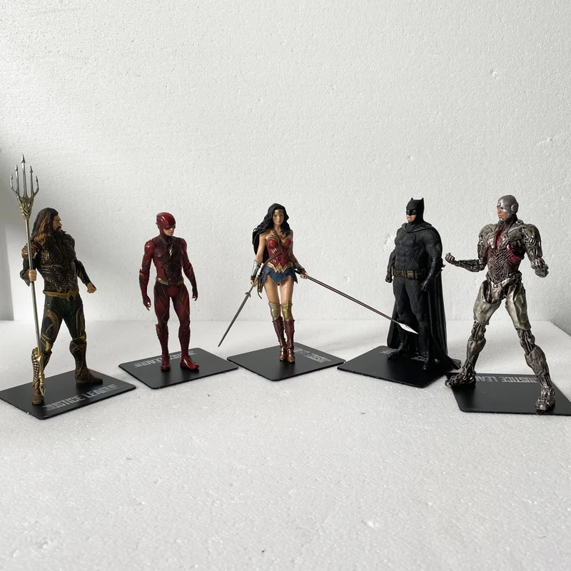 DC статуя Лиги Справедливости ARTFX киборг Аквамен вспышка чудо женщины Бэтмен