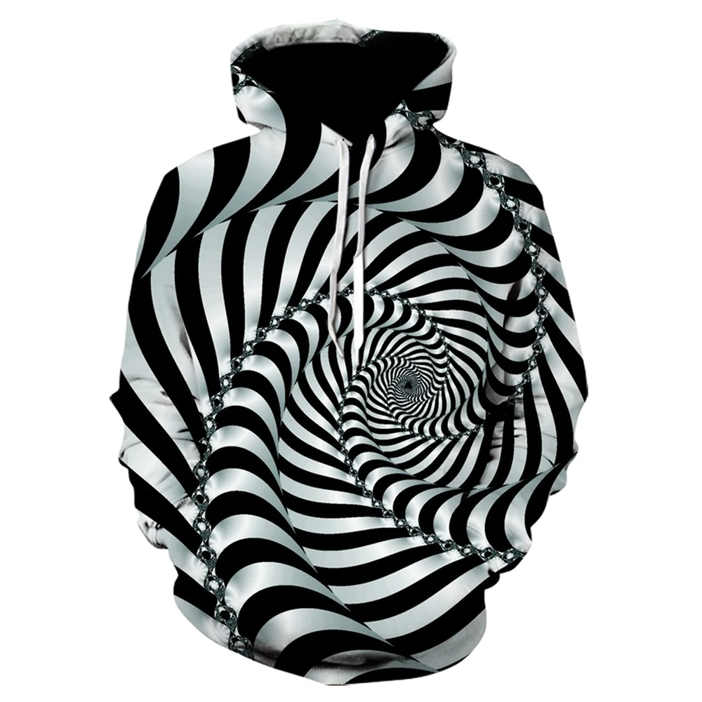 

2020 3d Hoodies Men Geometric Vertigo 3d Print Men Hooded Sweatshirts Fashion Cool Hypnotic Hoodies Pullover winter Tracksuits