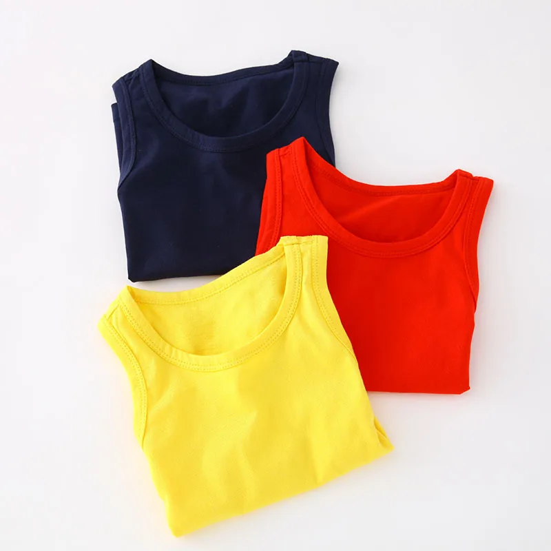 2 11Y Kids Baby Boys Vests T shirts Children Summer Vest Top Outfit Kid