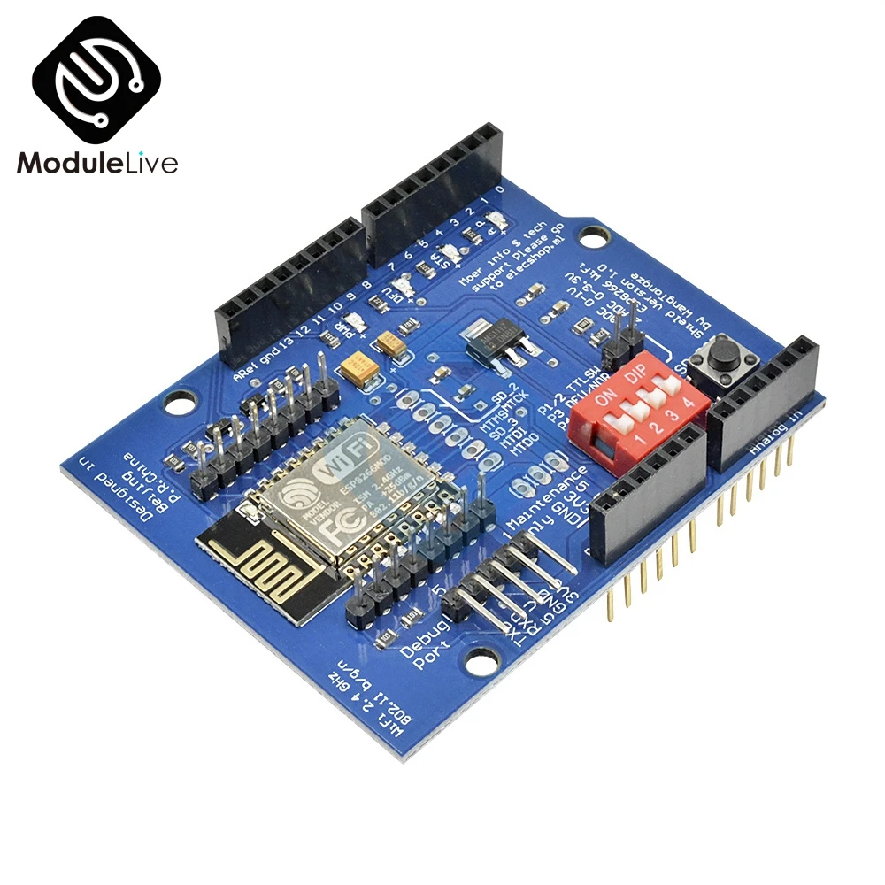 ESP8266 ESP-12E UART Shield Wifi TTL Converter Module for Arduino UNO R3 Mega