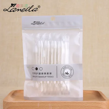 

Lameila Travel Portable Double-headed Makeup Cotton Swab 30 Separate-Reel round-Toe Pointed-Toe Cotton Swab A668