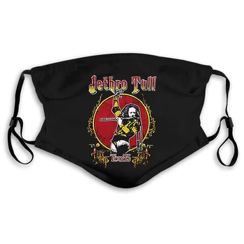 

Jethro Tull Men's Tour '75 Slim Fit Coal Printed Brand Brand Mouth Mask Women's kid PM2.5