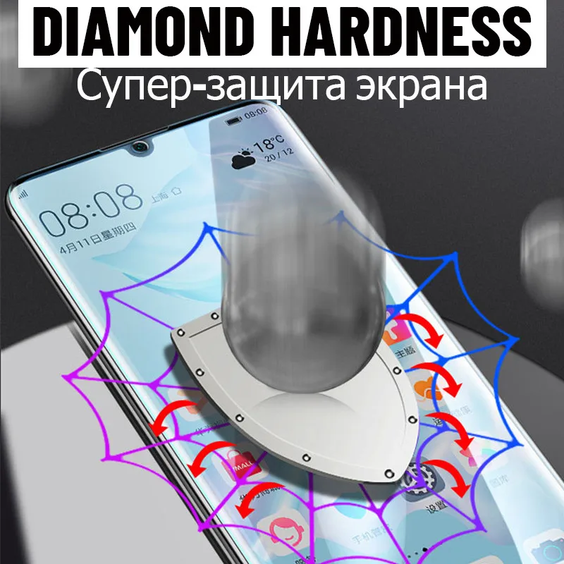 Гидрогелевая пленка для Honor 8X защитная Huawei 7X Xonor 9X X8 X7 8 7 9 X не стекло|Защитные