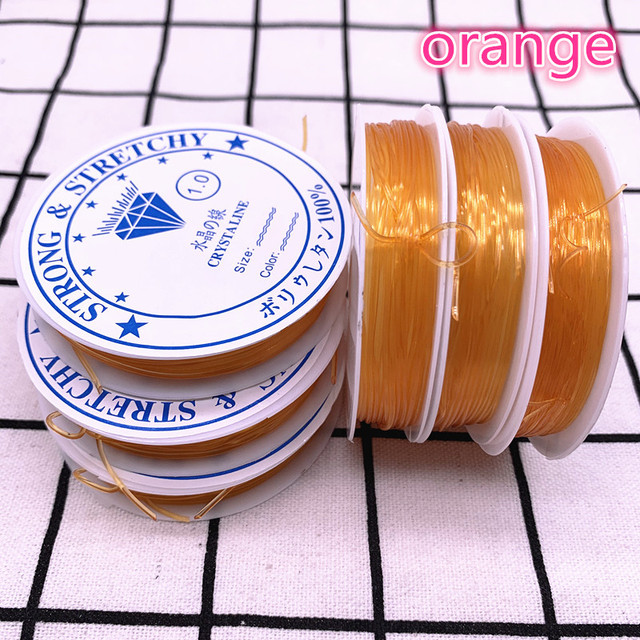 0.8 1.0mm Colourful Flexible Elastic Crystal Line Rope Cord for Jewelry Making Beading Bracelet Wire Fishing Thread Rope