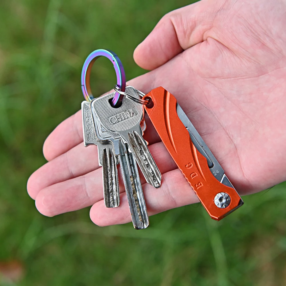 Mini Keychain Protable Klapp Messer Tasche Box Cutter Schlüssel