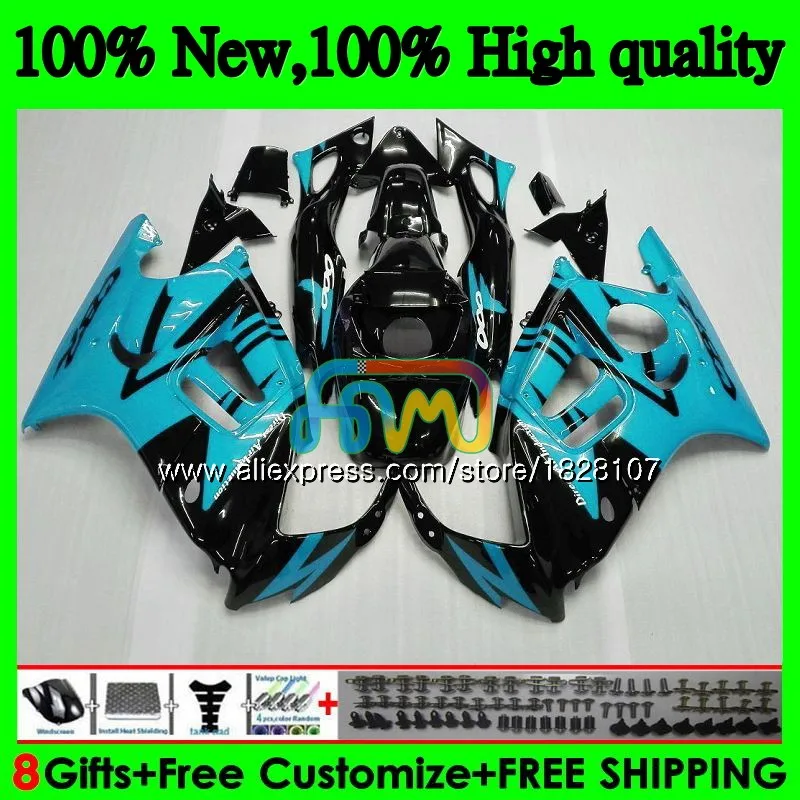 Майка Наборы для HONDA CBR600FS CBR600F3 1995 1996 97 98 3BS. 294 CBR600 F3 Топ голубой черный CBR 600 FS 600F3 95 96 1997 1998 обтекатель - Цвет: No. 1