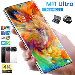 M11 Ultra 7.3inch fullscreen highdefinition display mobile phone 16GB+1T memory Brand new smartphone 4G 5G call signal Qualco