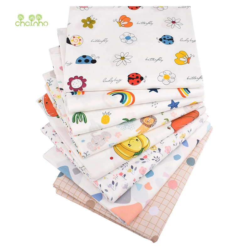 Printed Twill Cotton Fabric Happy Time For Summer Patchwork Cloth DIY Quilting Sewing Baby&ampChildren's Bed Clothes Material | Дом и сад