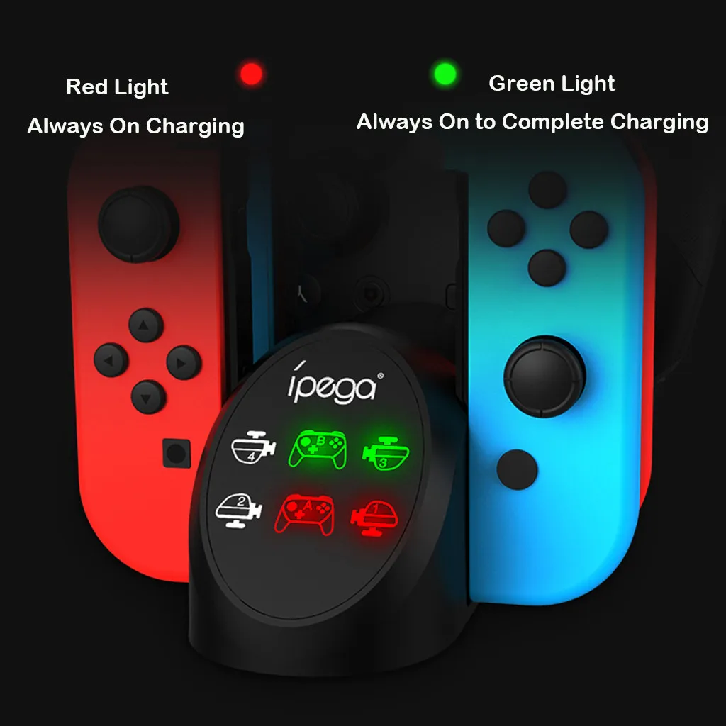  ipega PG-9187 6 In 1 Multi Gram Charger Stand Charging Dock For Nintend Switch Joy con Pro Controll