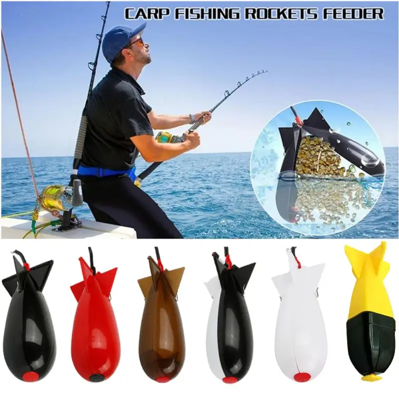 Long Shot Fishing Bait Rocket Feeder Float Bait Holder Maker Tackle Fishing  Spomb Bomb Bait Fishing Carp Pellet Fishing Pesca