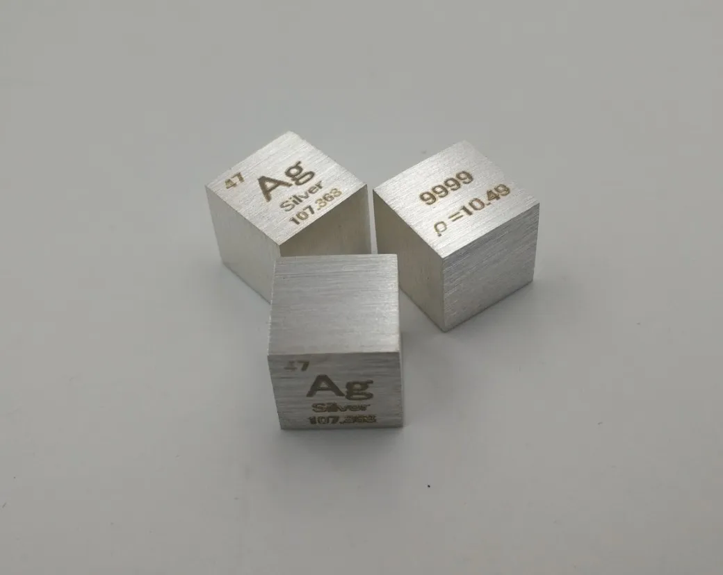 US $23.28 Silver Metal Silver Cubic Periodic Table Cube High Purity Silver