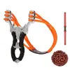 Powerful Slingshot Outdoor Hunting Slingshot Set Professional Rubber Band Outdoor Fishing Hunting Bow Catapult Adult Toy