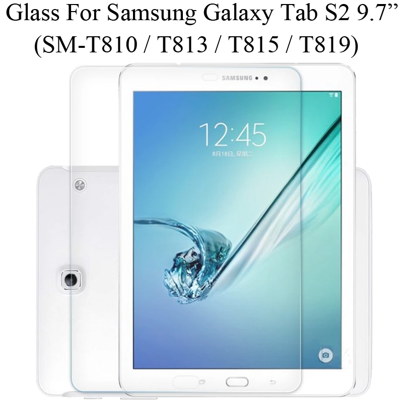 Beraadslagen Postcode kraam Tempered Glass Screen Protector For Samsung Galaxy Tab S2 9.7 Inch Sm-t810  T813 T815 T819 Screen Film - Tablet Screen Protectors - AliExpress