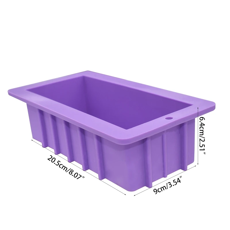Silicone Soap Molds Rectangular Loaf Mold Plastic Scraper for Handmade Soap
